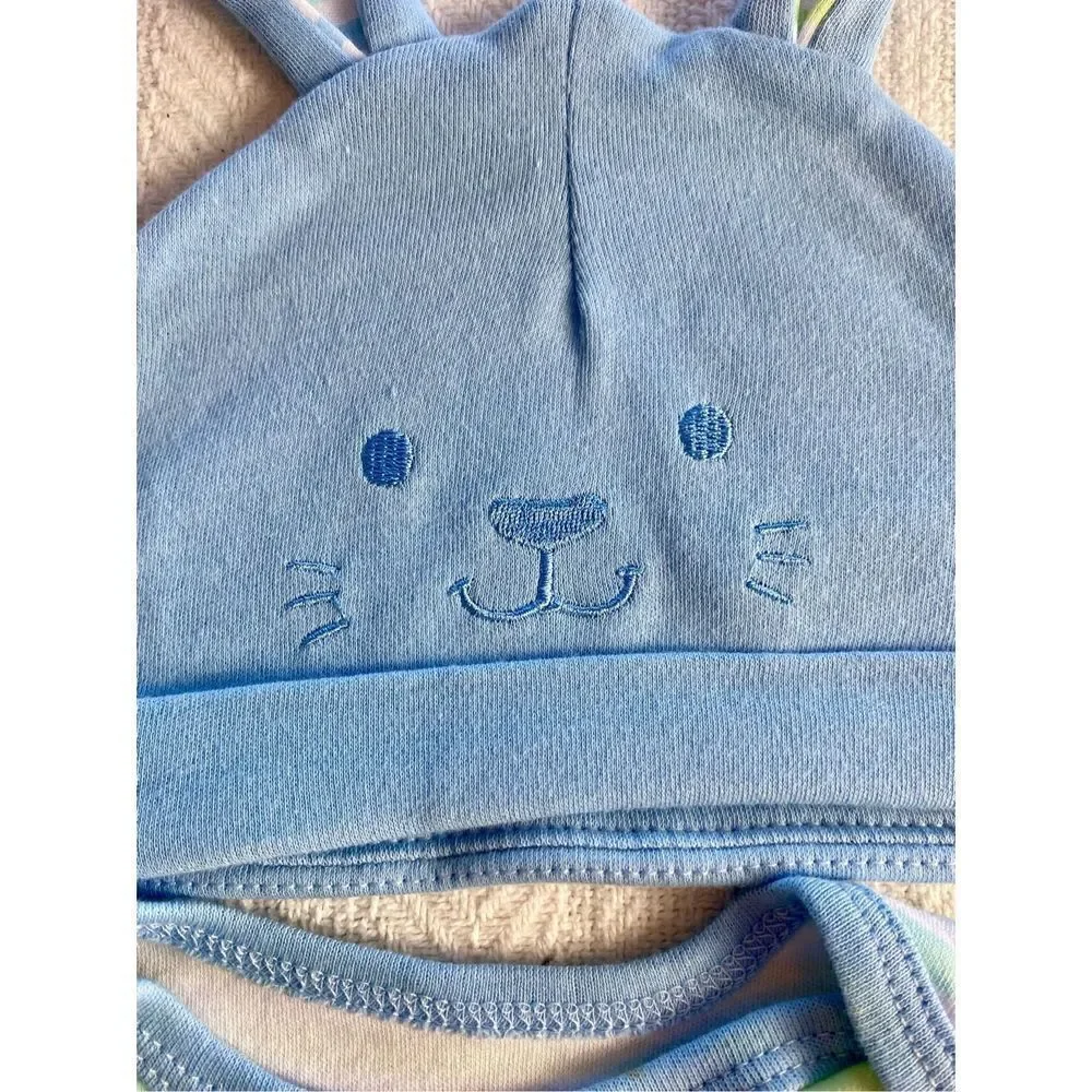 LITTLE ME BOYS 9M “My First Easter” 2 Piece Pant Set with matching hat